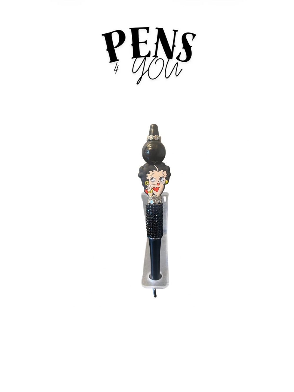 Betty Boop Black Bling Pen